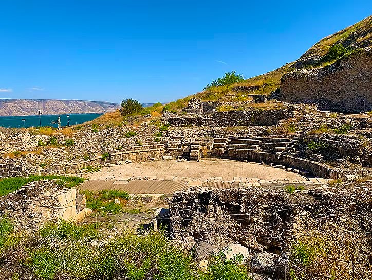 Archaeological excavation site in Tiberias on the Sea of Galilee, Israel Antiquities Authority