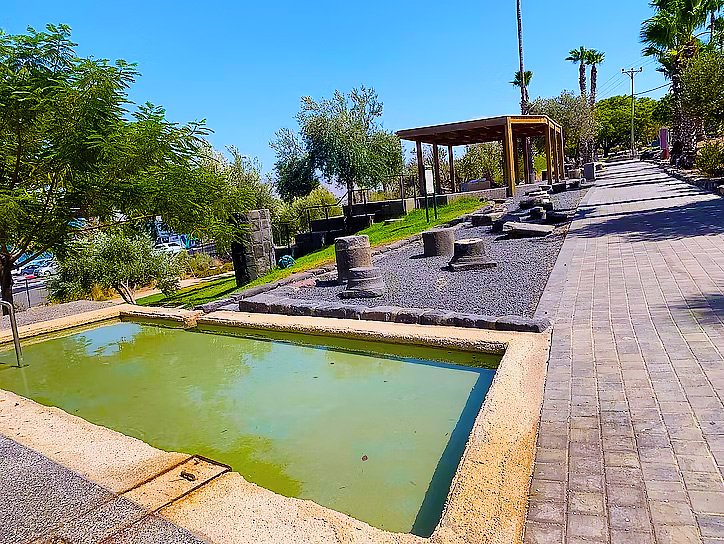 National parks and nature reserves along the Sea of Galilee near Tiberias, Israel